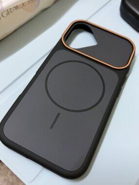 Sleek Black Camera Slider Phone Case | MagSafe Compatible